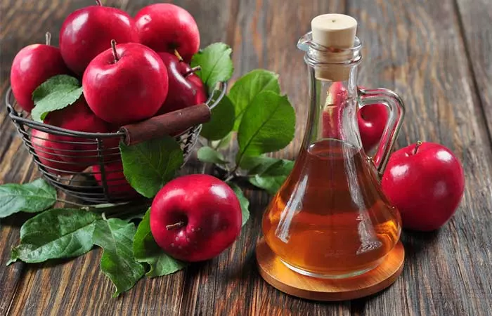 Apple cider vinegar to get rid of fungal skin infections