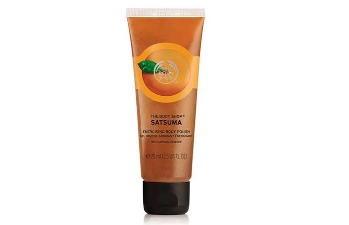 test polírozás otthon - a Body Shop Satsuma body Polish