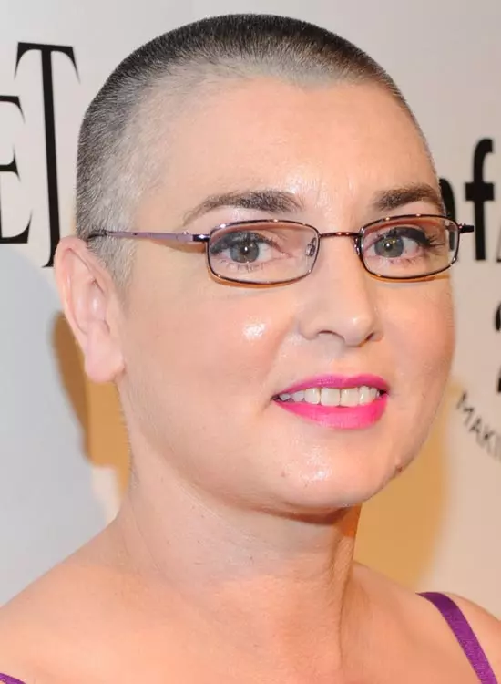 Sinead O'Connor's buzz cut bold bald and beautiful hairstyle