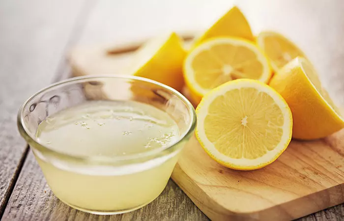 Lemon juice to grow nails faster