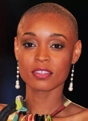 Super short shape-up bold bald and beautiful hairstyle