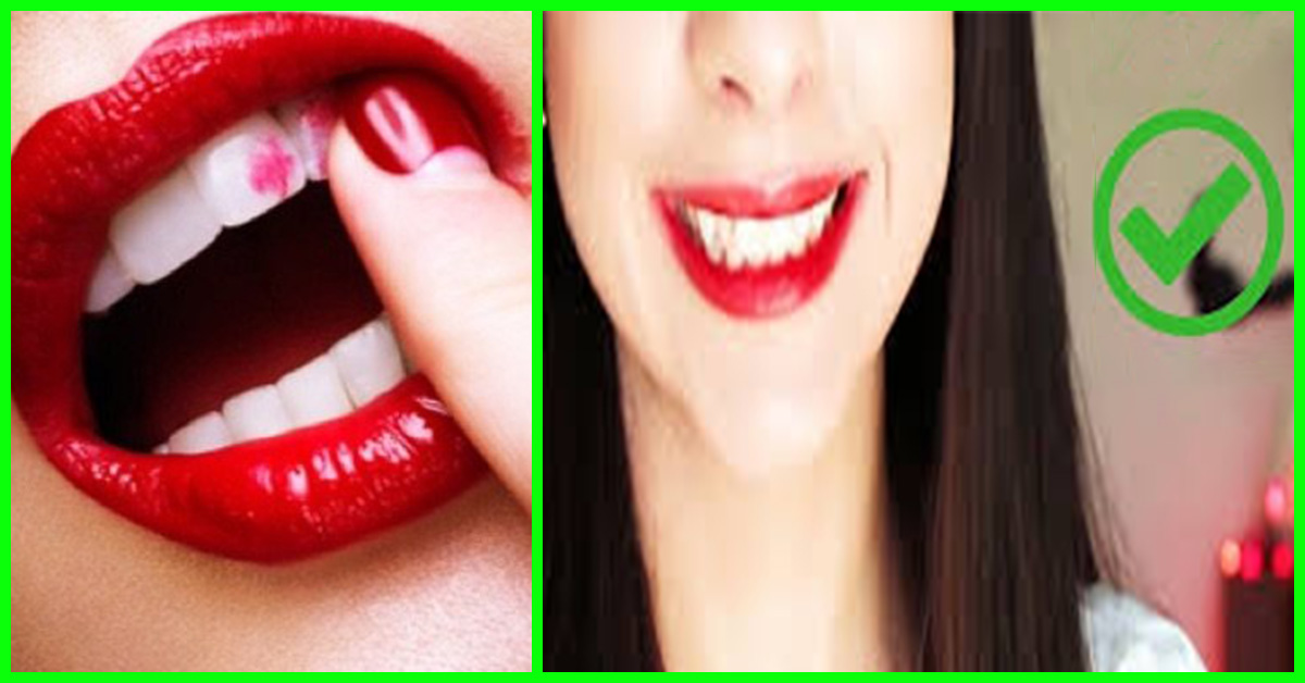 How To Prevent Lipstick From Getting On Your Teeth