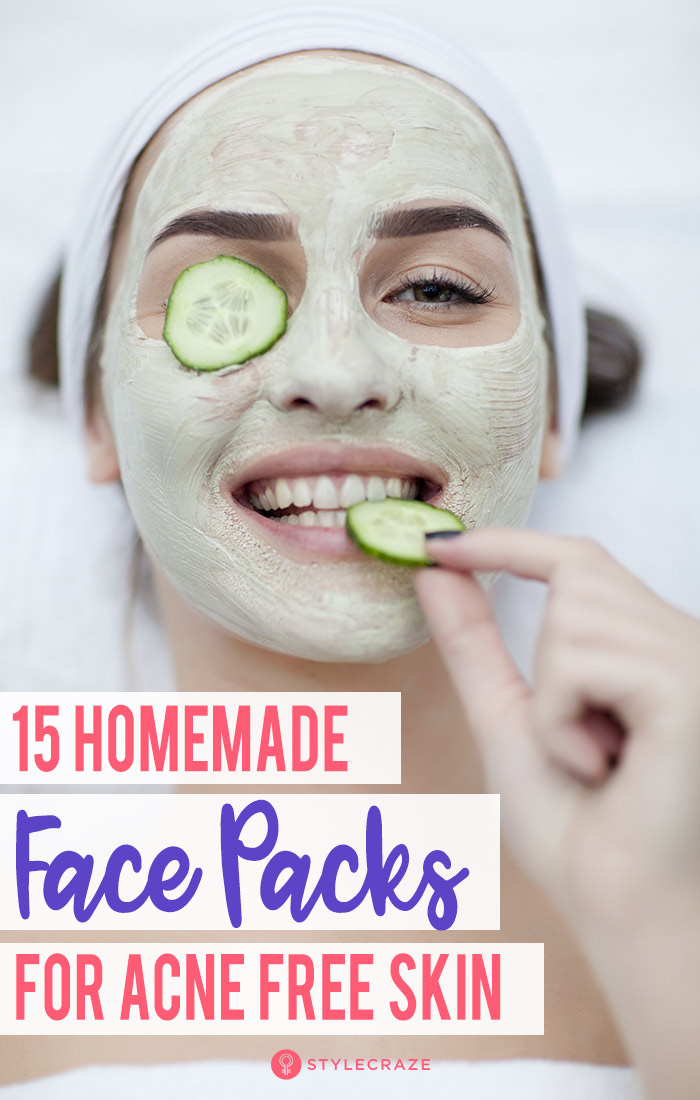 Homemade face pack for acne prone skin