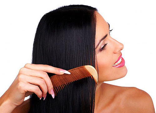 combing straight hair Full