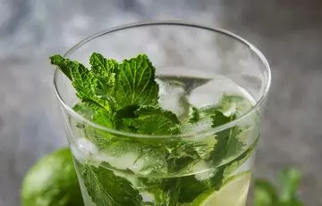 Toner with mint for the skin