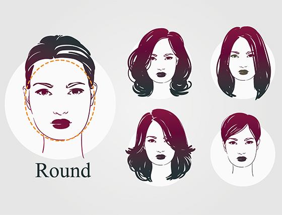 haircuts for long hair and round face