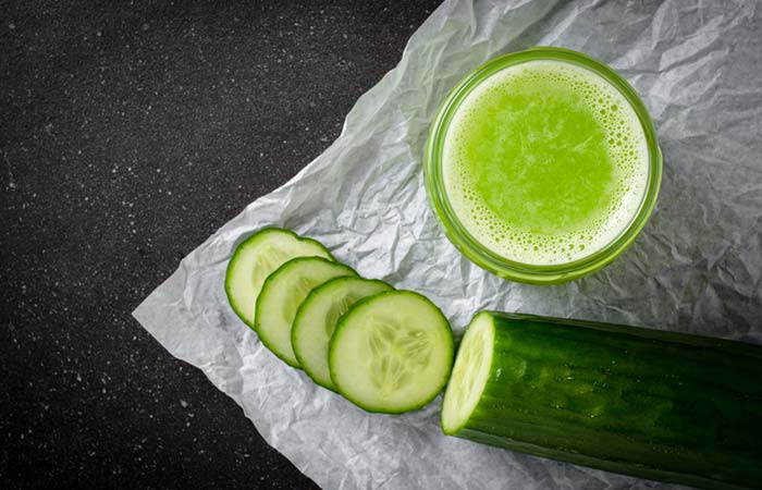 7. Cucumber Juice And Lemon Mix