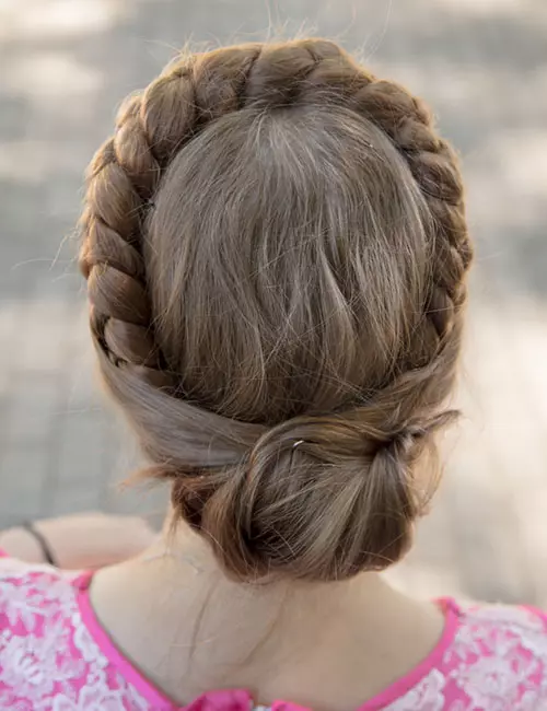 Braided crown for little girls