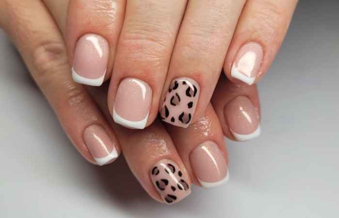 Leopard Print Nail Art Design