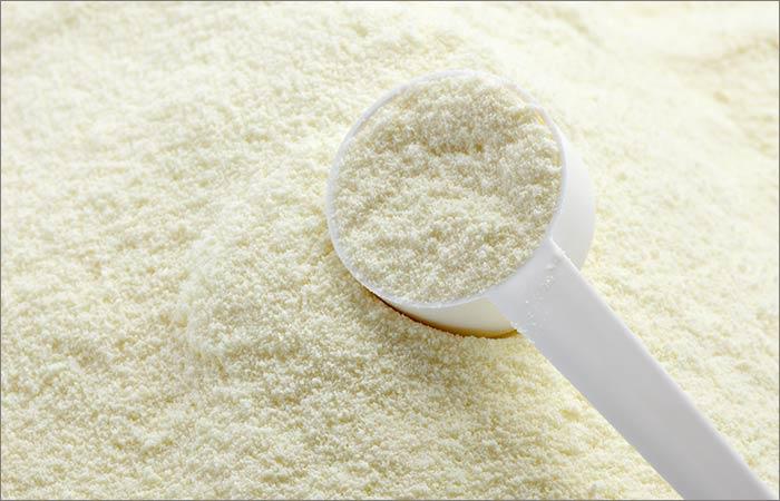 Homemade milk powder face pack for skin lightening