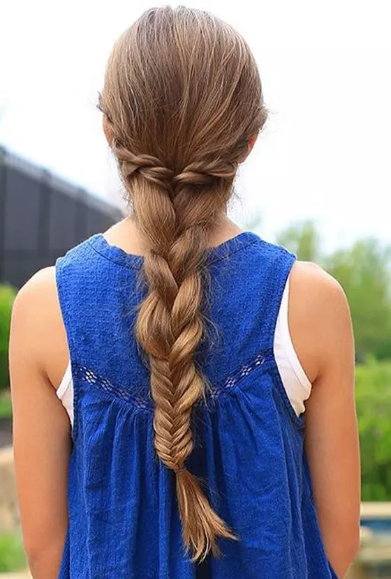 Mixed braids for little girls