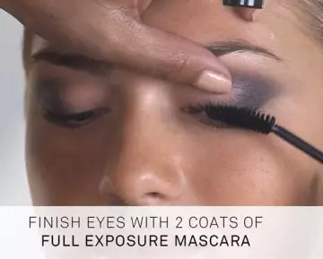 Follow step 5 of almond eye makeup by finishing with mascara