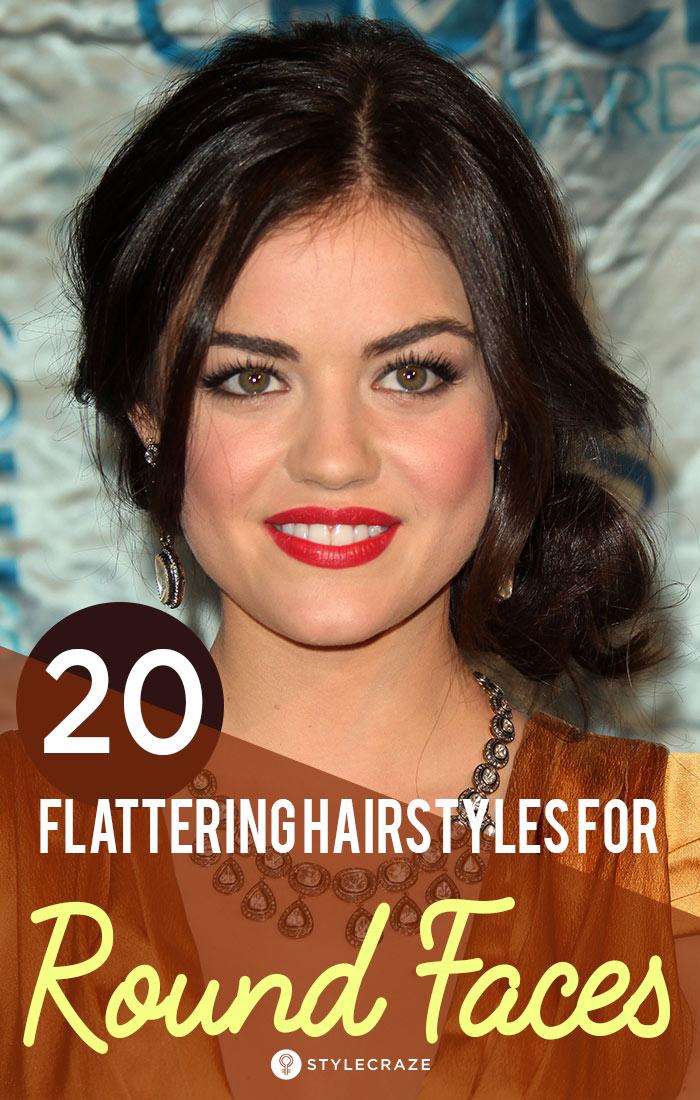 medium haircut for round chubby face