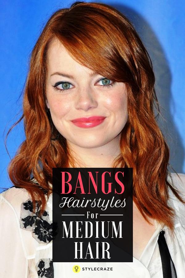 20 Incredible Medium Length Hairstyles With Bangs