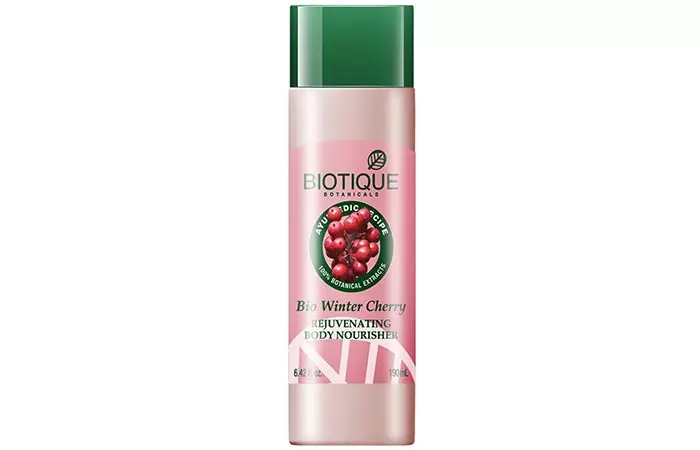 Biotique Bio Winter Cherry Rejuvenating Body Lotion - Drugstore Moisturizers