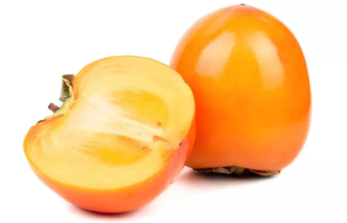 Homemade persimmon hair conditioner to stimulate growth
