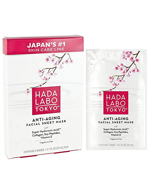 Hada Labo Tokyo Anti-Aging Facial Sheet Mask - Best Skin Care Products