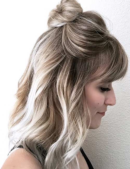 40 Best Medium Length Hairstyles With Bangs To Try In 2023