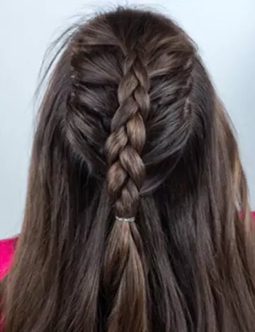 Mermaid French braids for an Indian hairstyle