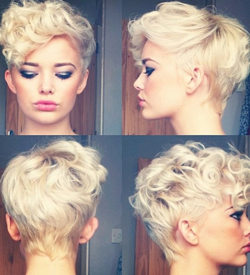 Move it on the side popular hairstyle for short wavy hair