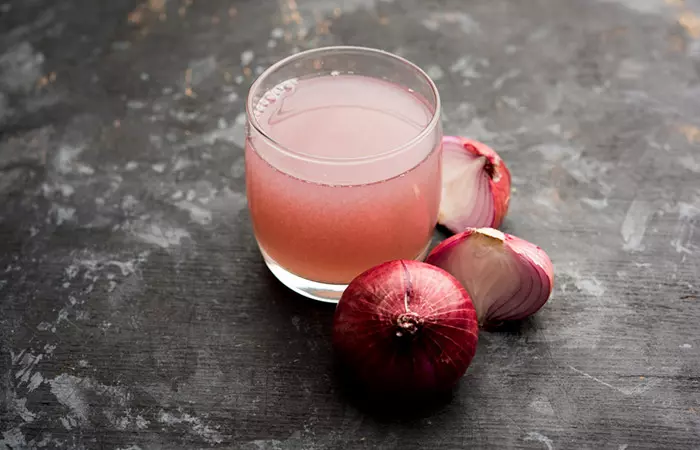 Onion juice for dry skin