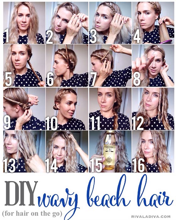 How To Get Wavy Hair -Princess-Leia-Buns-Technique