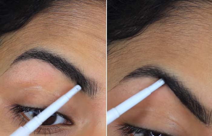 Step 3 to tweeze your eyebrows at home