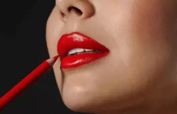 Step 4 of how to wear red lipstick