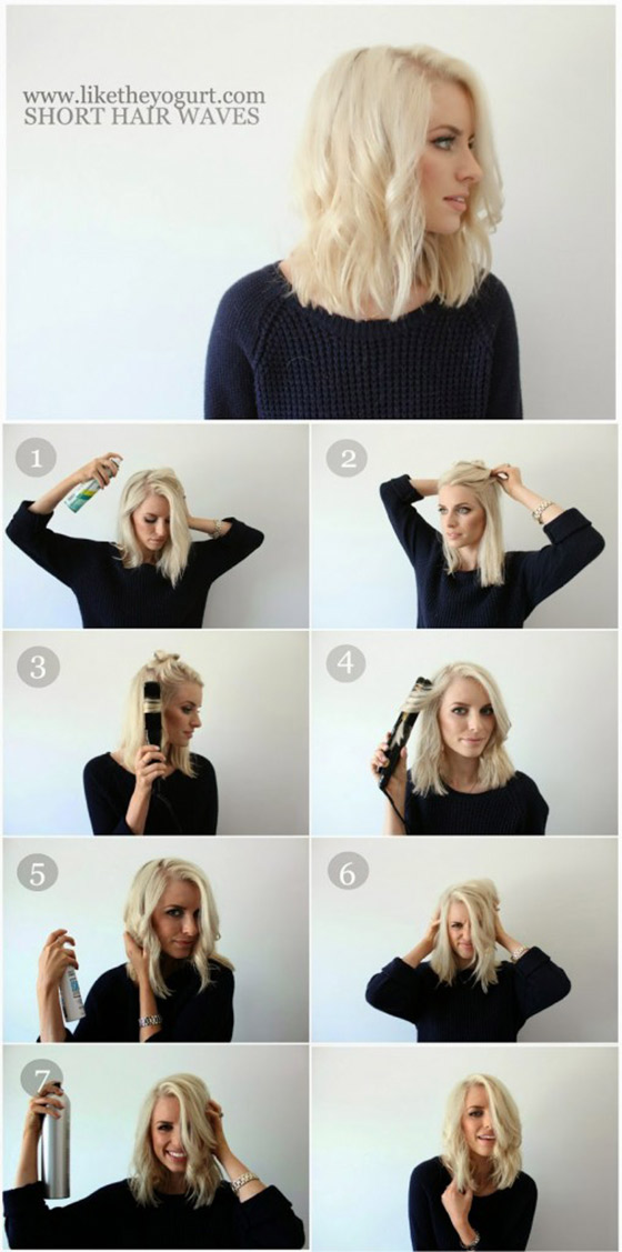 How To Get Wavy Hair - The-Flat-Iron-Technique