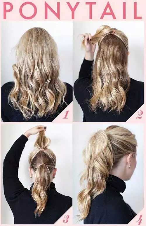 The sophisticated ponytail hairstyle for curly hair