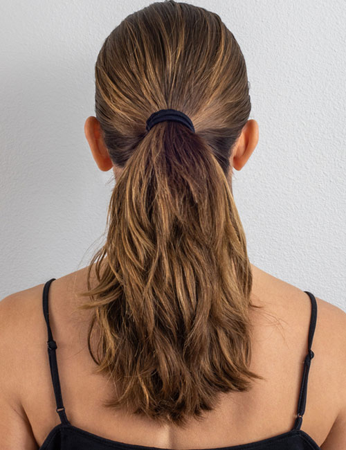 The sleek messy ponytail for an Indian hairstyle