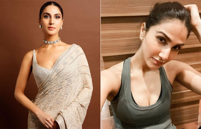 Vaani Kapoor with and without makeup