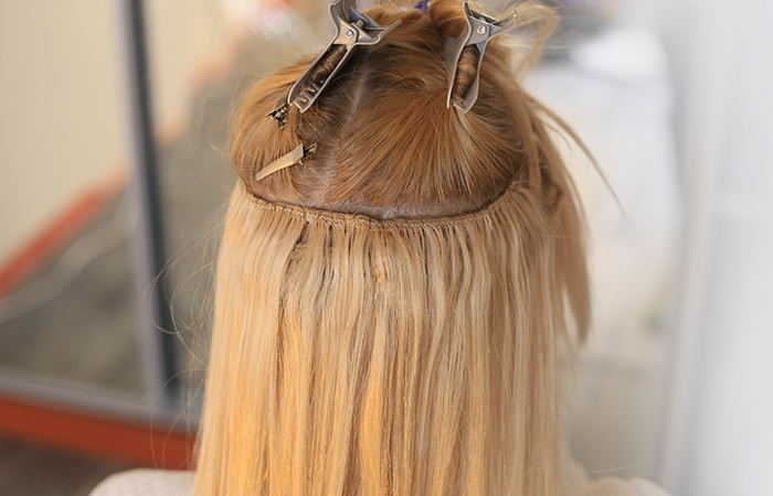 Weaving method of hair extension