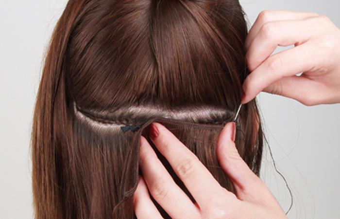 Weaving method of hair extension