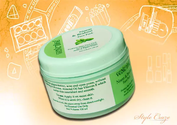 vedic line neem and brahmi face pack for pimple prone skin