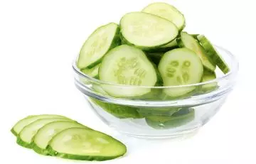 Potato cucumber and baking soda face pack