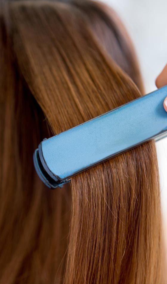 Avoid using heat on your wavy and curly hair in winter