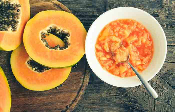 Papaya face packs are nourishing and healing