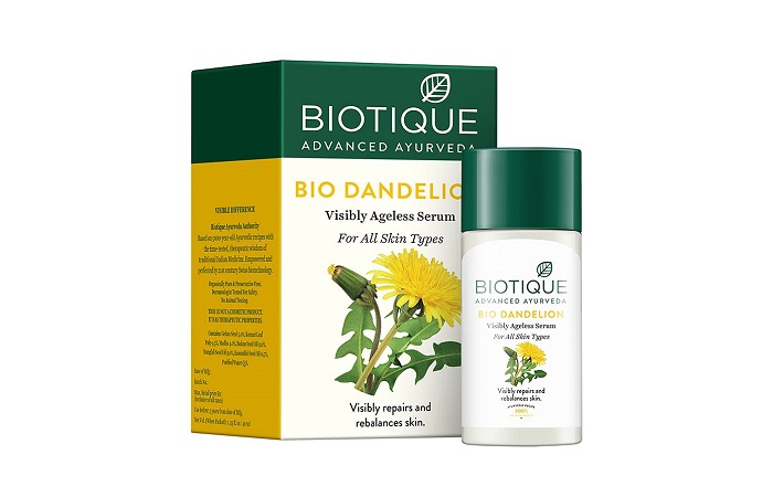 Best Organic Serum Biotique Bio Dandelion Visibly Ageless Serum