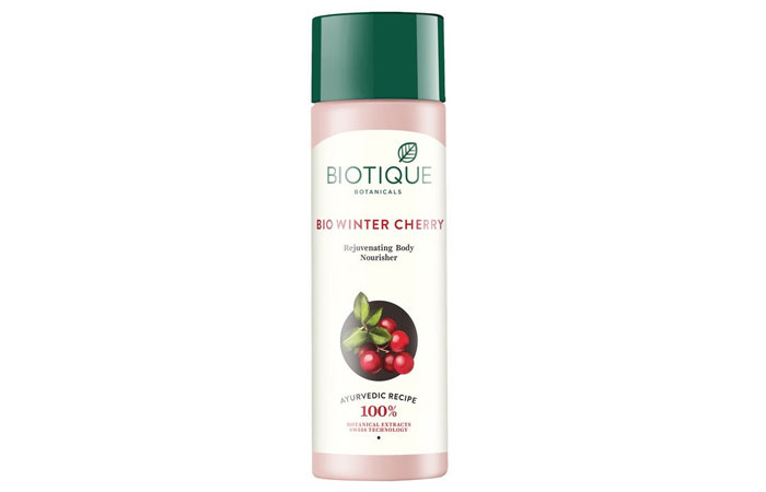 Biotique Bio Winter Cherry Rejuvenating Body Lotion - Drugstore Moisturizers