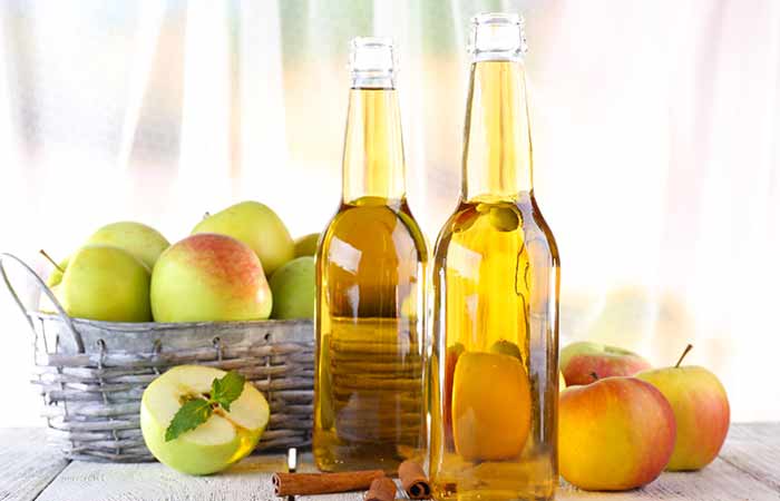 Apple cider vinegar to get rid of black knees and elbows