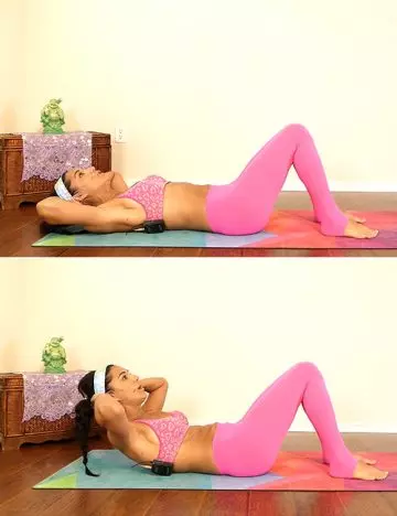 Crunch exercise for reducing belly fat