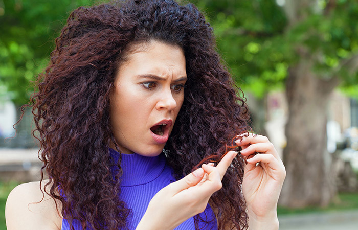 Woman is shocked to discover signs of damage on her permed hair