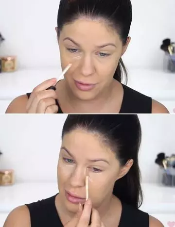 Step 2 is to go in with concealer