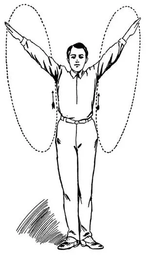 The windmill exercise for flabby arms The windmill exercise for flabby arms