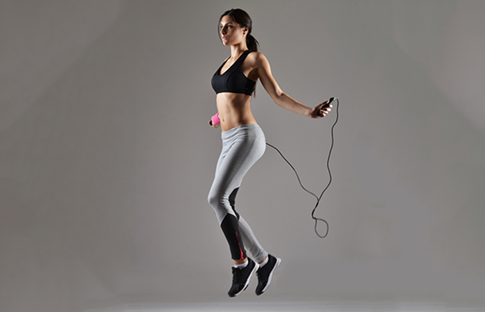 Jump rope aerobic exercise