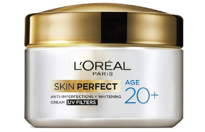 L'Oreal Paris Age 20+ Skin Perfect Cream UV Filters - Best Fairness Creams For Oily Skin