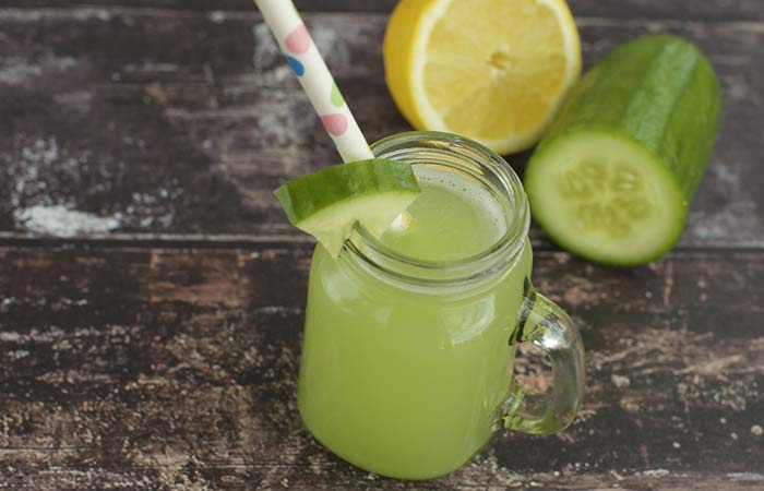 Cucumber water and lemon juice for weight loss