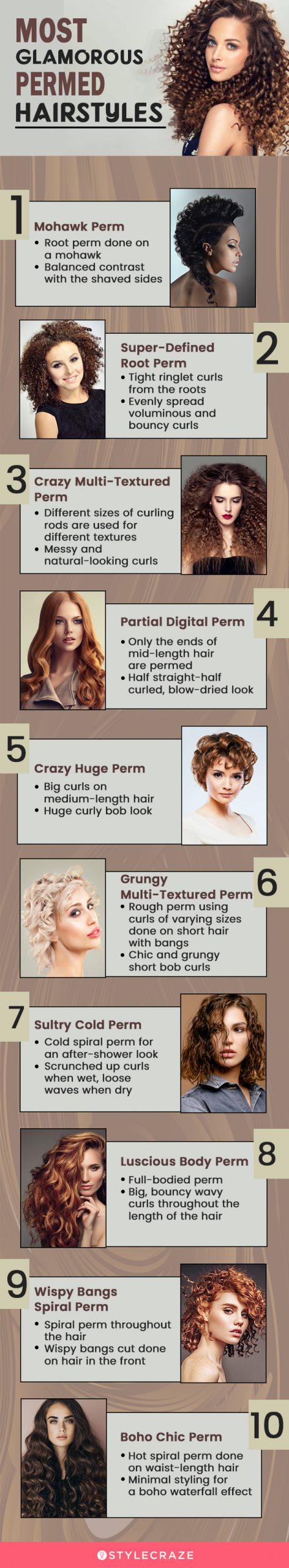 most glamorous permed hairstyles [infographic]