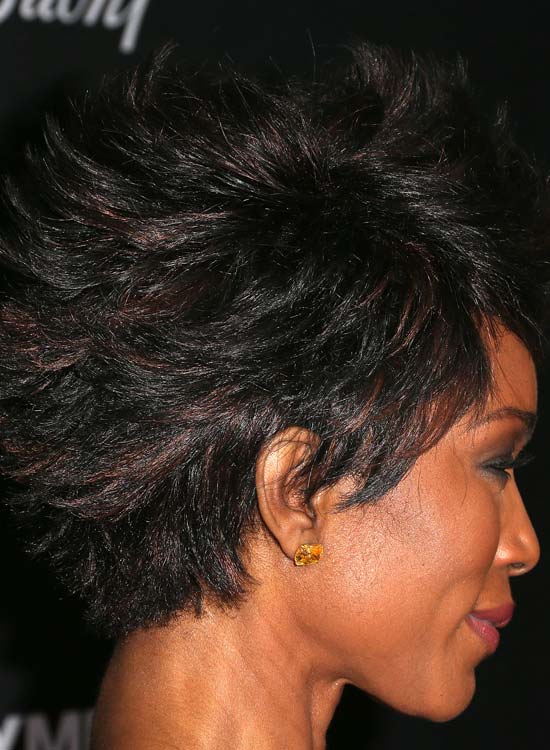 Spiky pixie hairstyle for women over 50